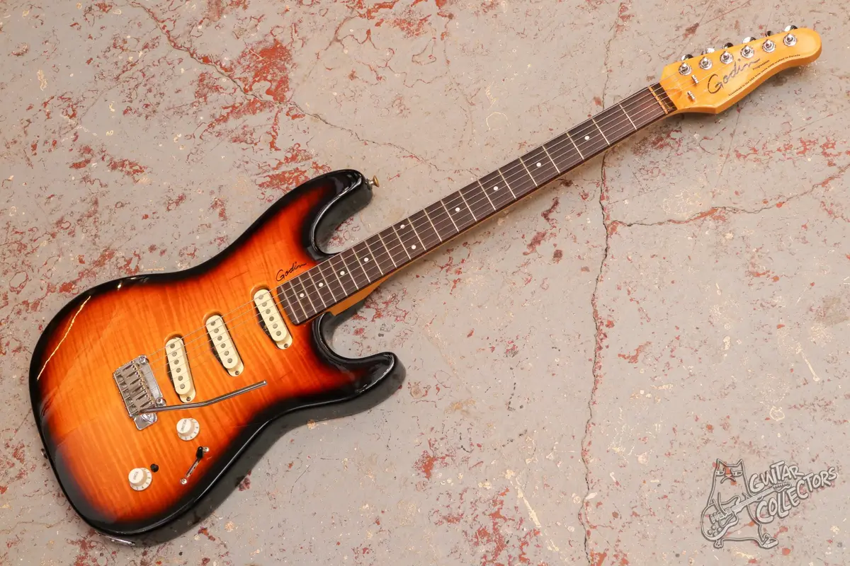 Godin Progression Stratocaster Vintage Burst