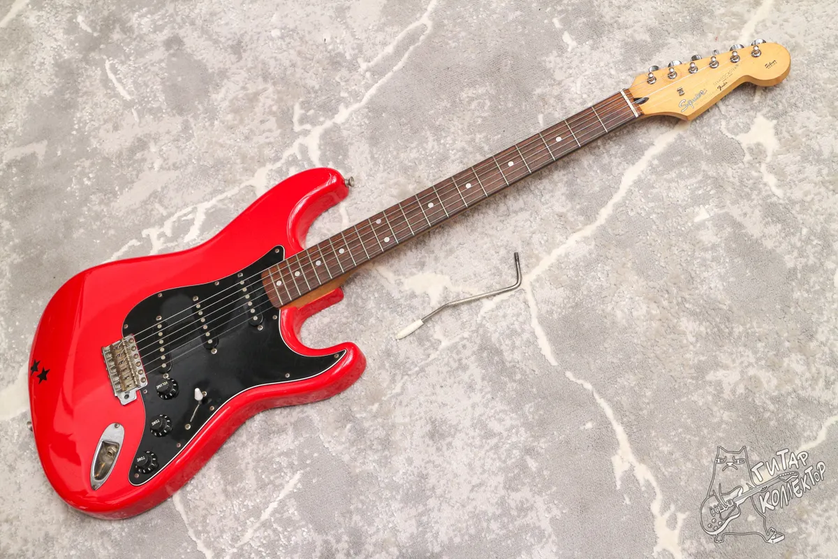 Squier Stratocaster Silver Series Torino Red