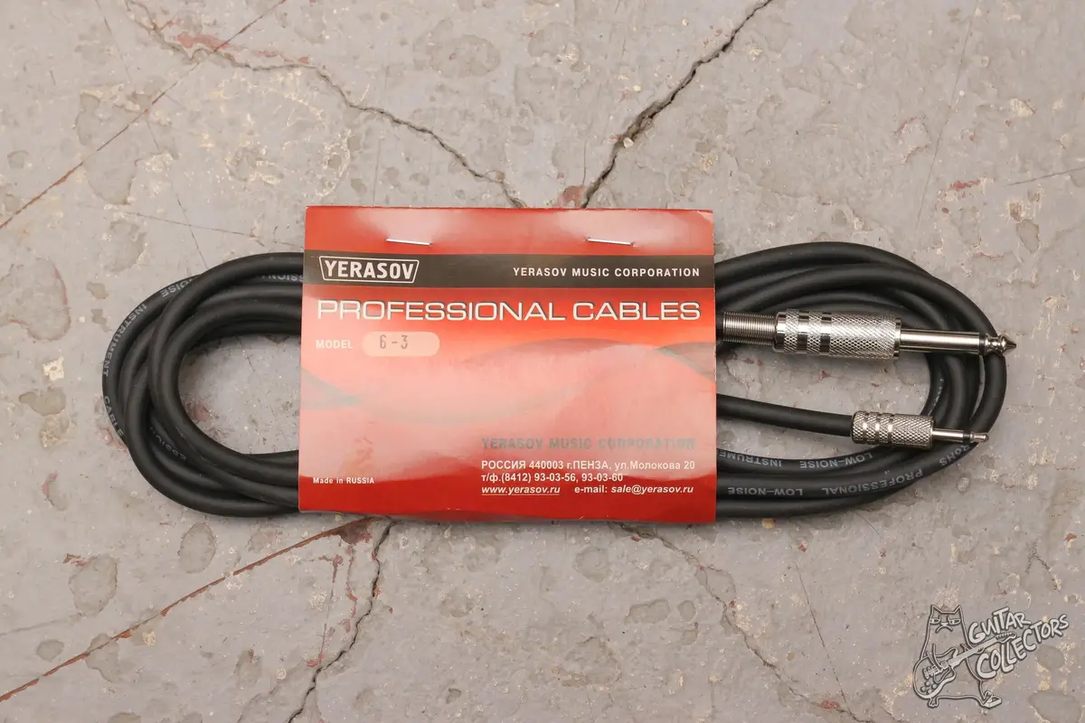 Кабель инструментальный, джек 6.3 - 3.5 моно, Yerasov