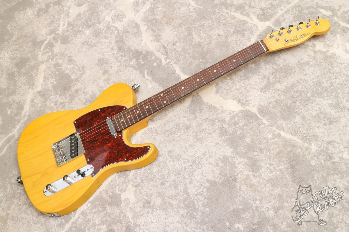 J&D Guitars TL Ash CP Telecaster Vintage Blonde