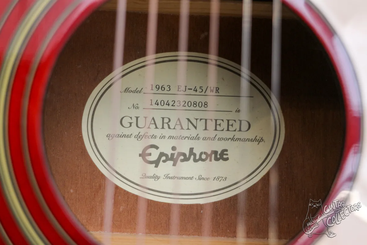 Epiphone Limited Edition 1963 EJ-45 Wine Red