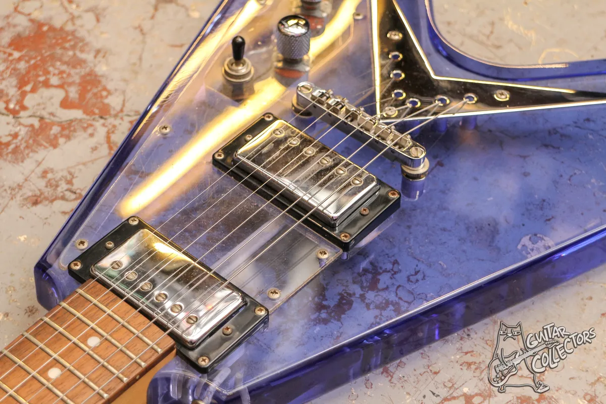 Juno Acrylic Crystal Flying V