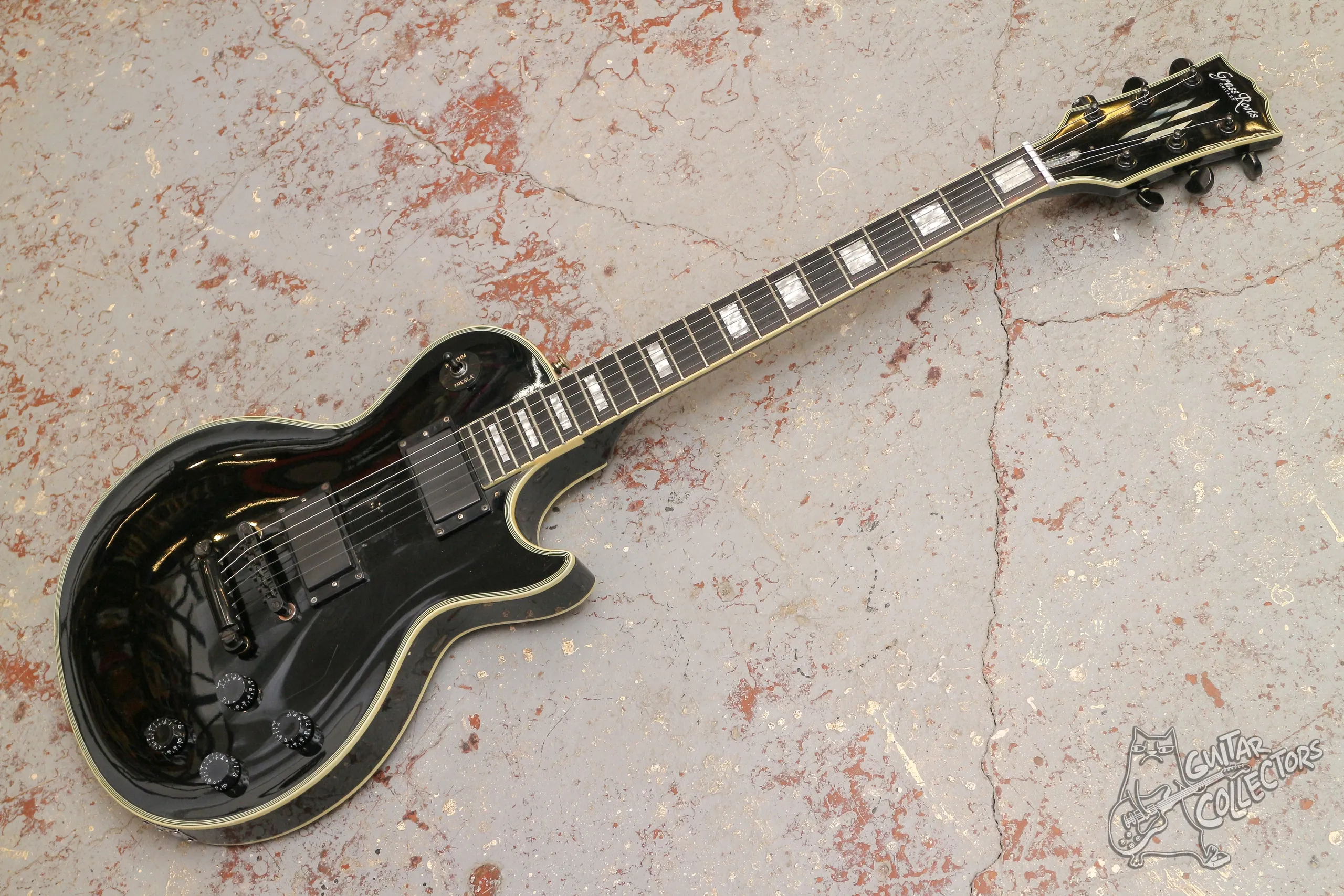 Grass Roots G-LP-60C Les Paul Custom Black