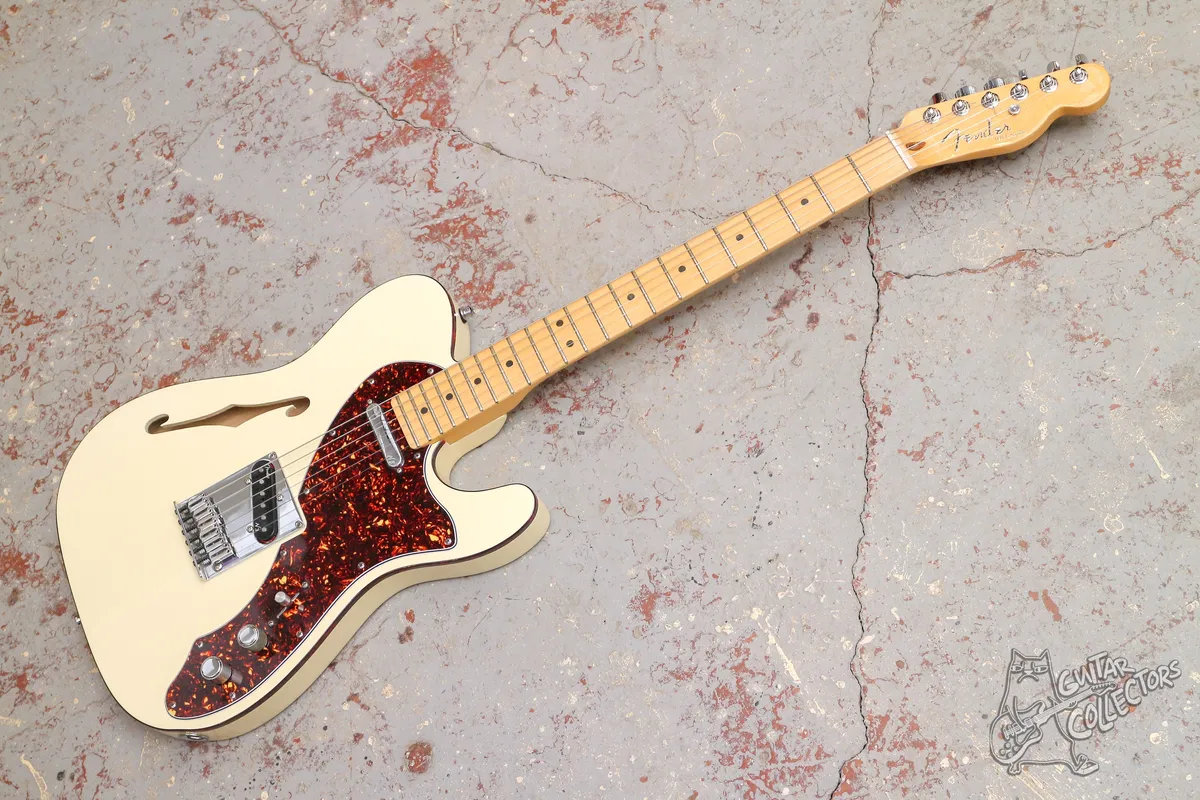 Fender American Deluxe Thinline Telecaster Olympic White