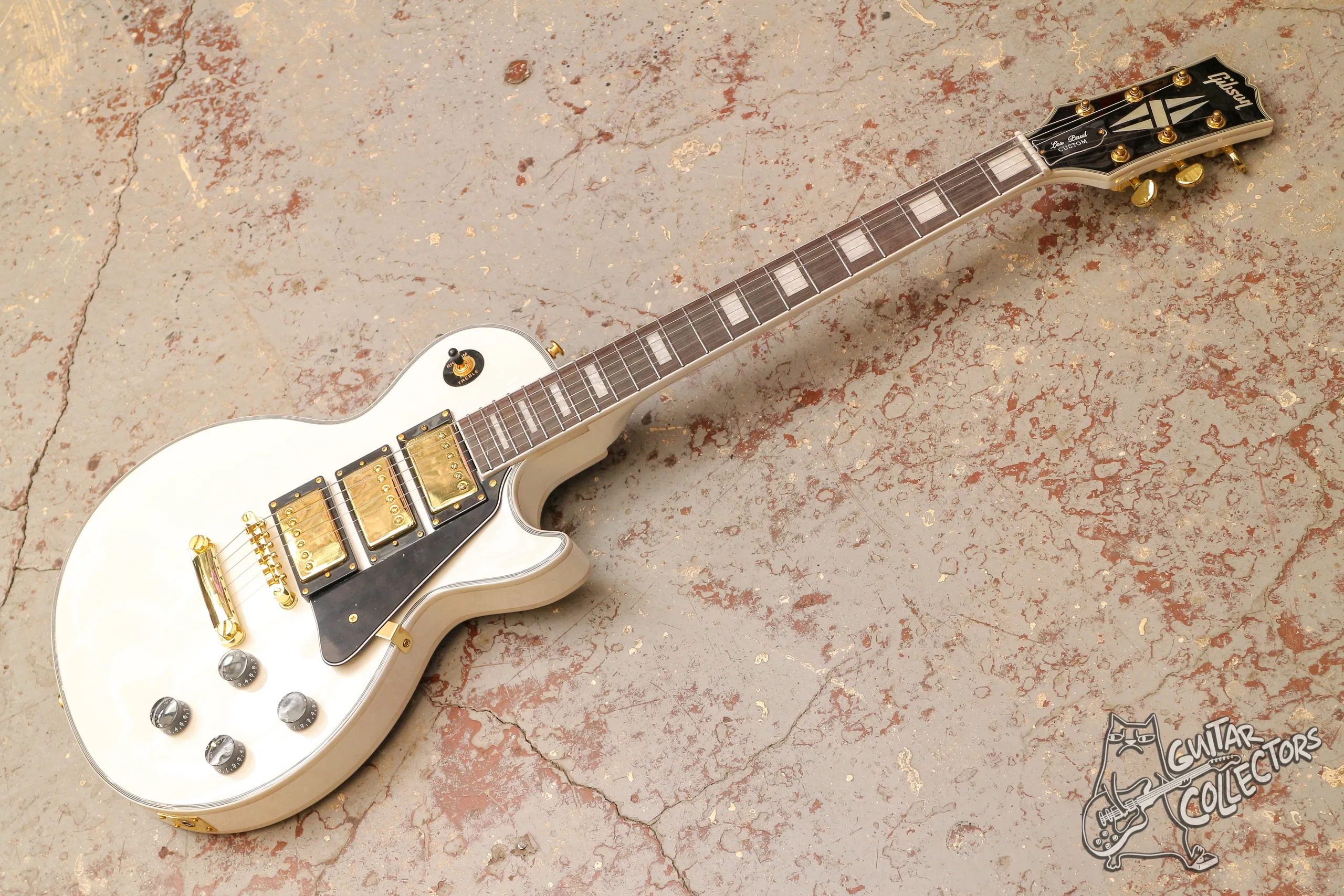 Gibson Les Paul Custom HHH Alpine White Copy