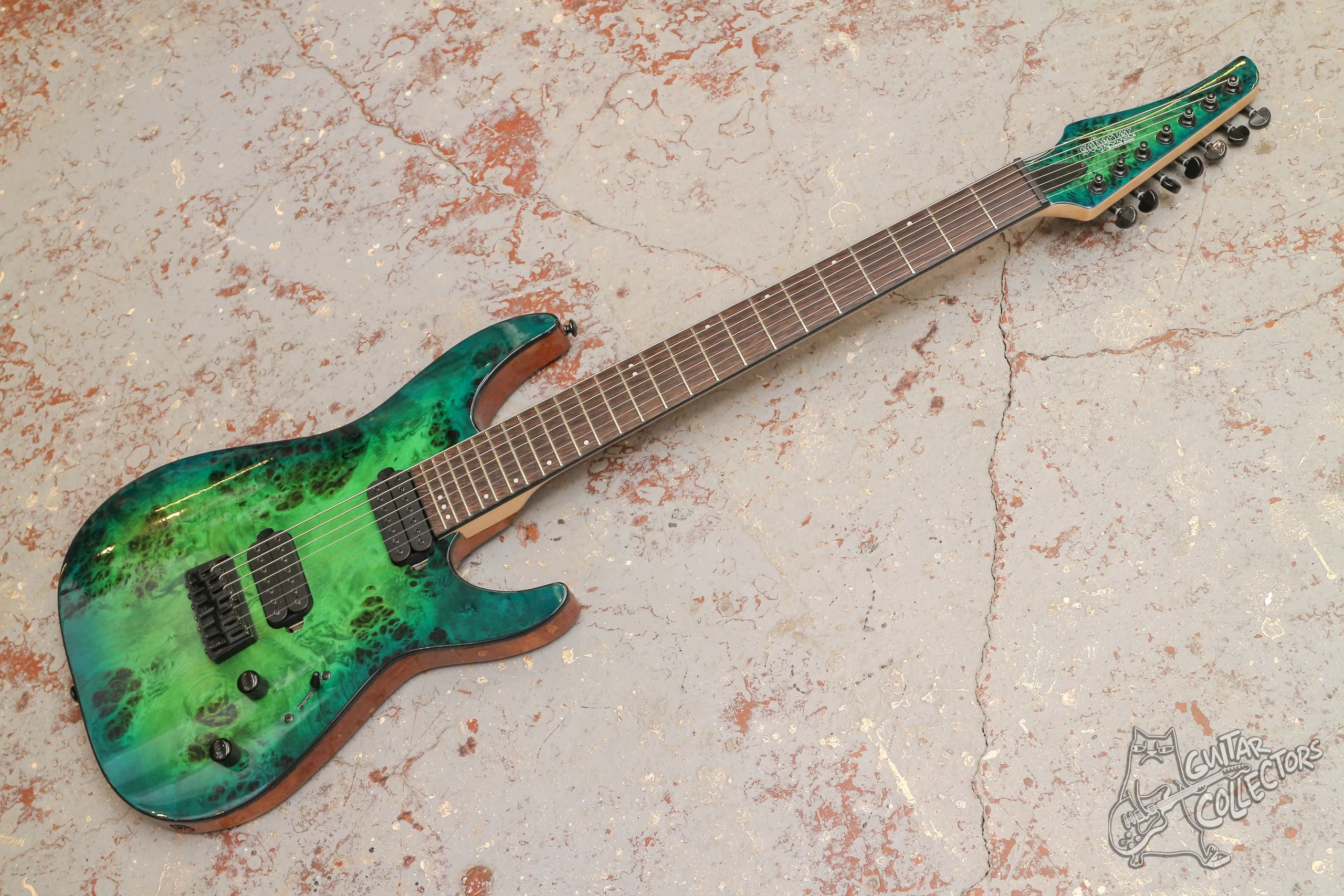 Schecter C-7 Pro Aqua Burst 7-str