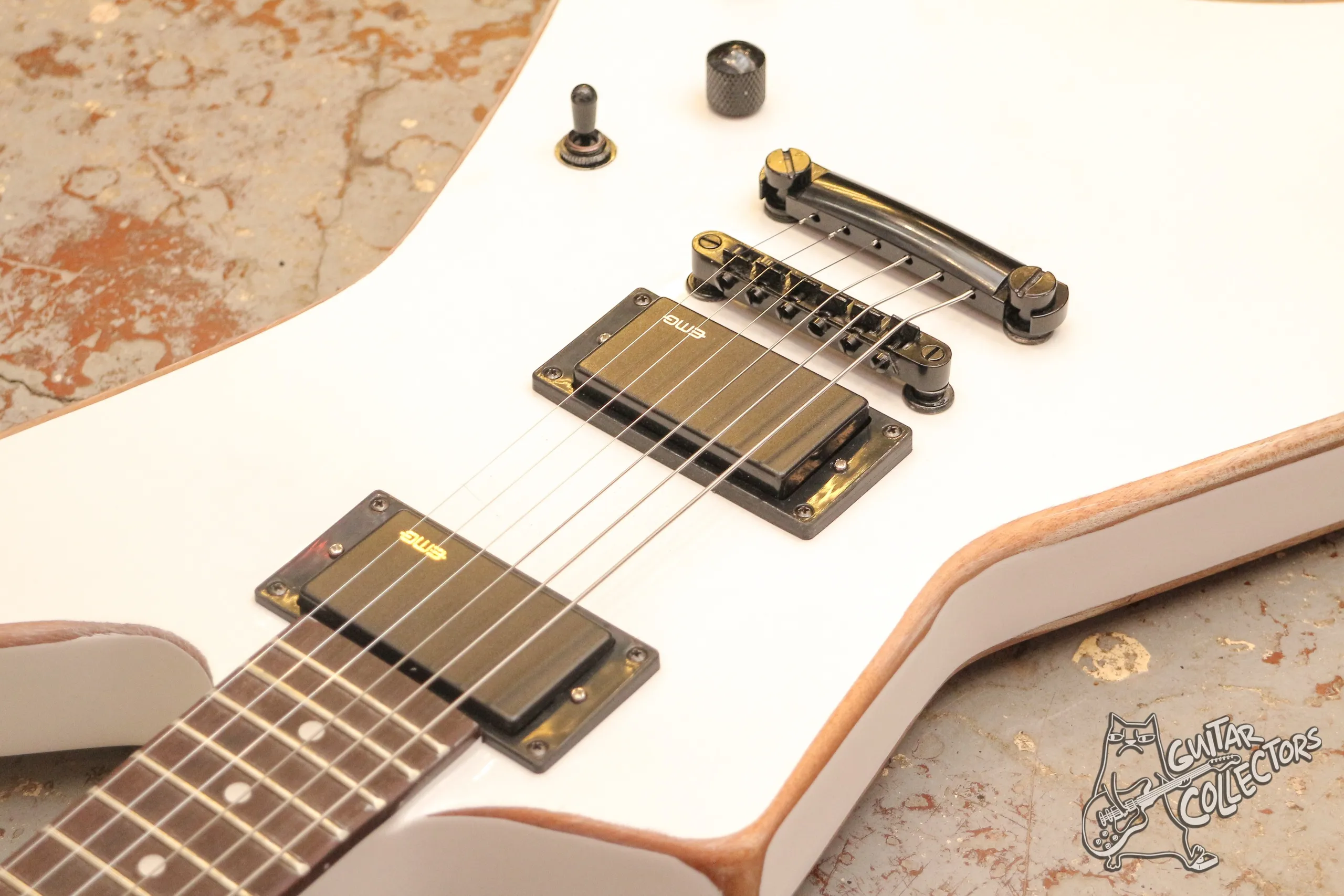 ESP Snakebyte James Hetfield Explorer White Copy