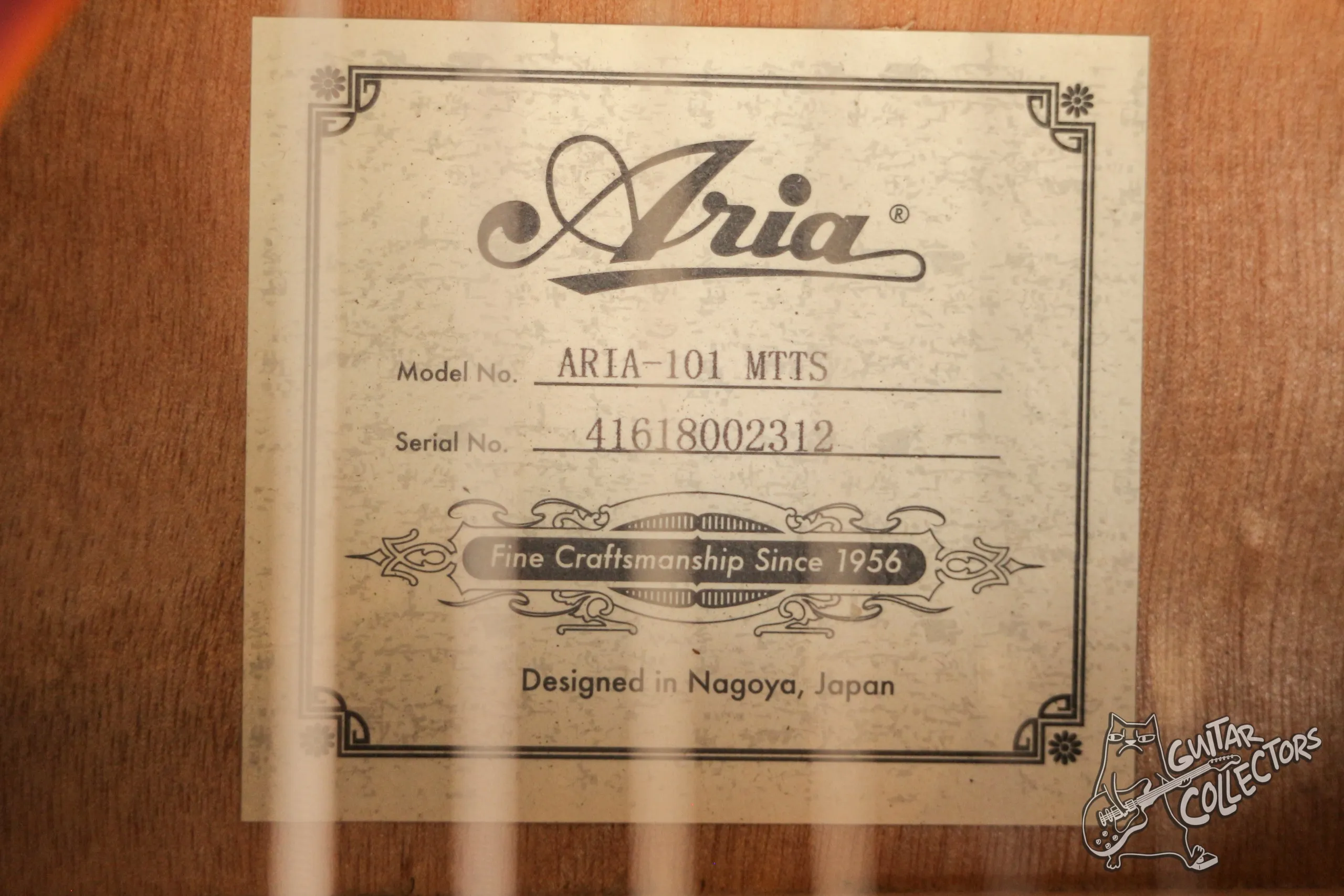 Aria 101-MTTS Matte Tobacco Sunburst