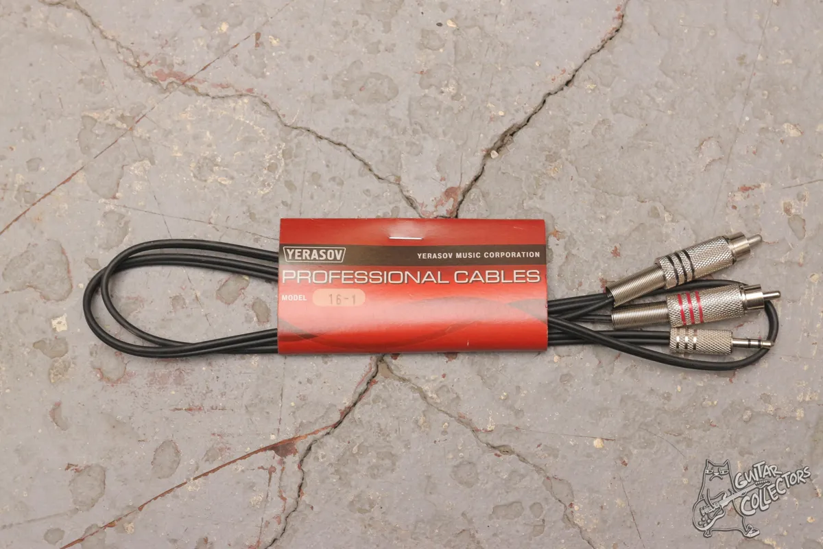 ШНУР СИГНАЛЬНЫЙ JACK 3,5 СТЕРЕО - 2 RCA PLUG, 1м, Yerasov