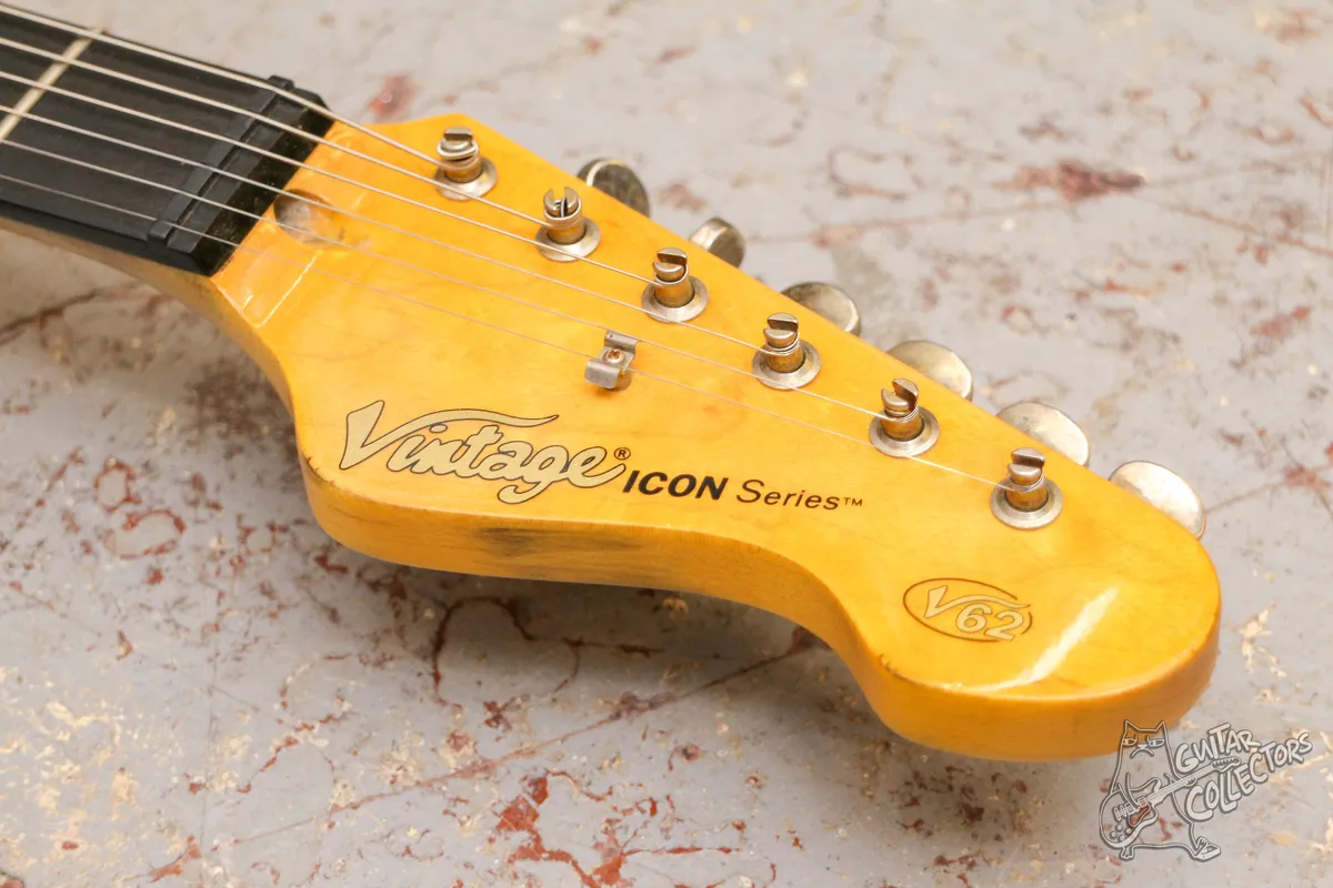 Vintage Icon V62MRAB Distressed Ash Blonde Telecaster