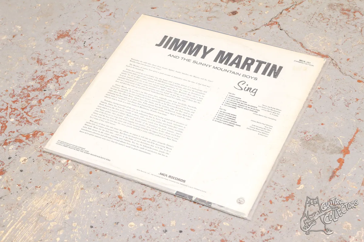 Jimmy Martin And The Sunny Mountains Boys Sing LP US 1980 EX/NM
