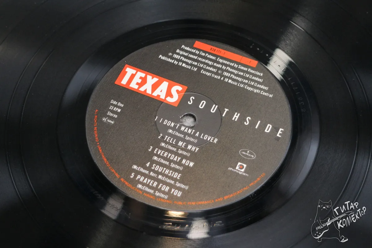 Texas – Southside LP UK 1989 EX/NM