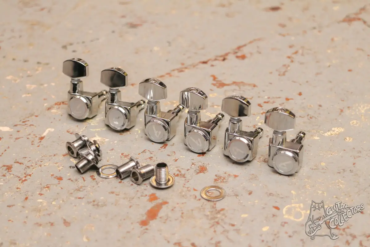 Fender Колки Локовые 6 в ряд Хром