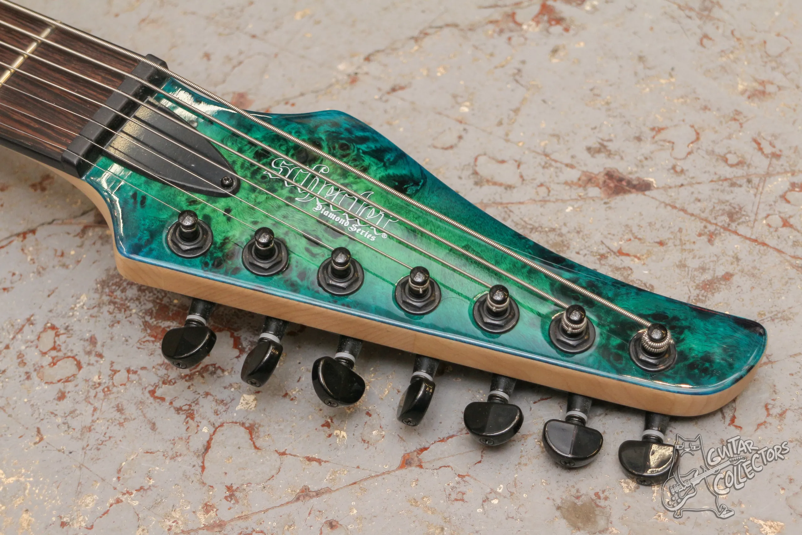 Schecter C-7 Pro Aqua Burst 7-str