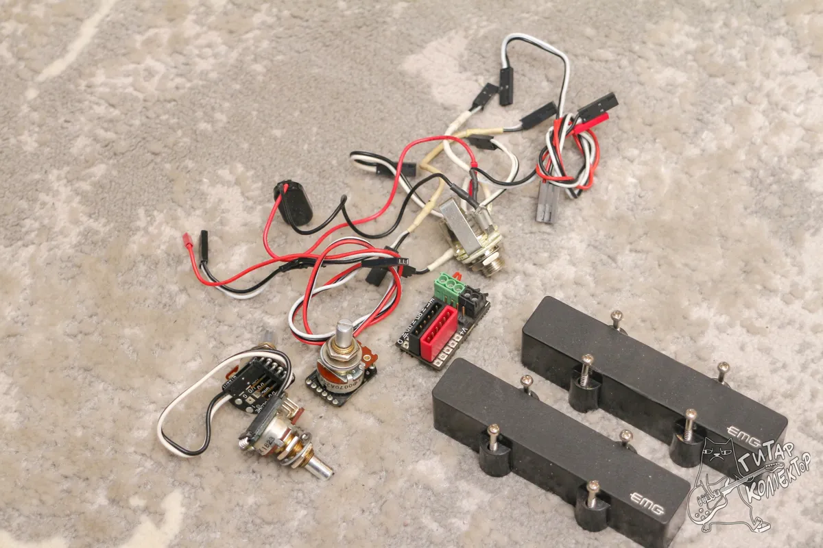 EMG LJ SJ Jazz Bass JJ Set + 2V 1T