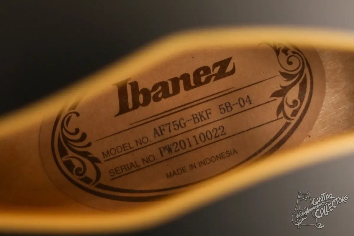 Ibanez Artcore AF75G-BKF Black Flat