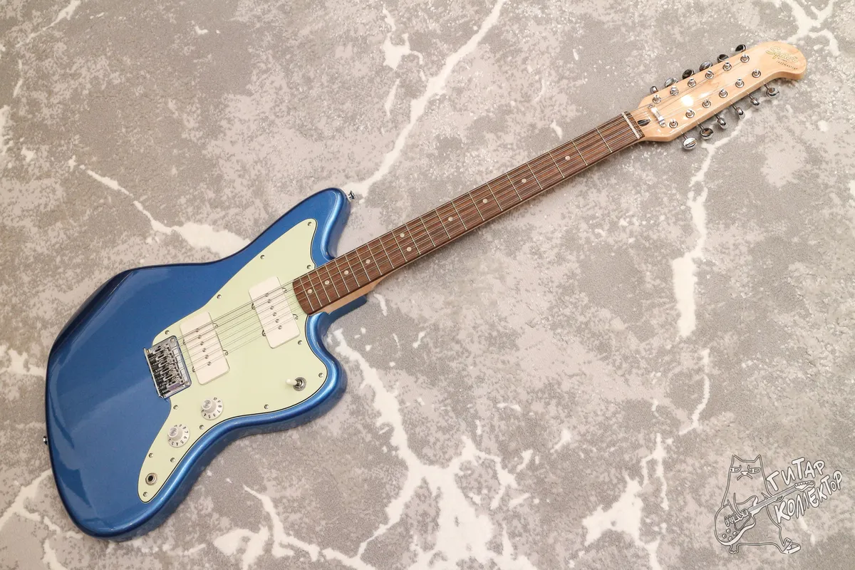 Squier Paranormal Jazzmaster XII Lake Placid Blue 12-Str