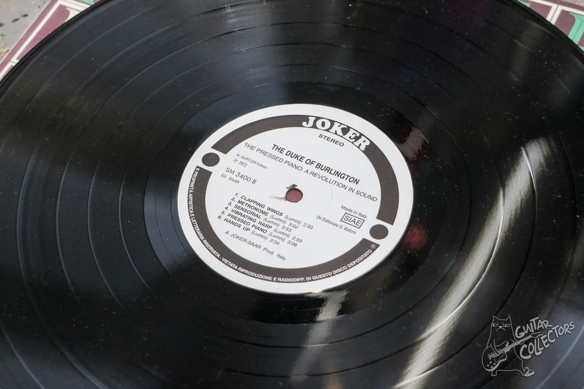 The Duke Of Burlington – The Pressed Piano: A Revolution In Sound LP Italy 1972 NM/NM