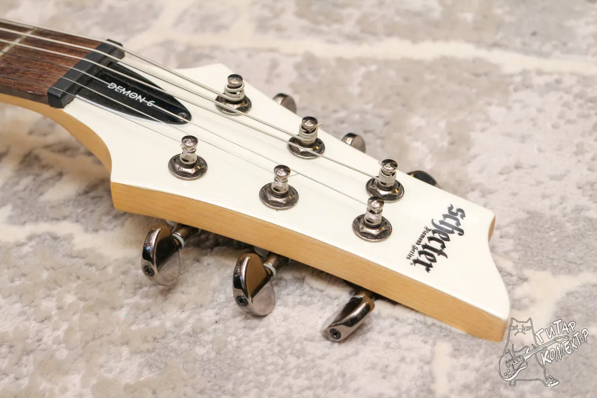 Schecter Demon 6 Diamond Series Vintage White