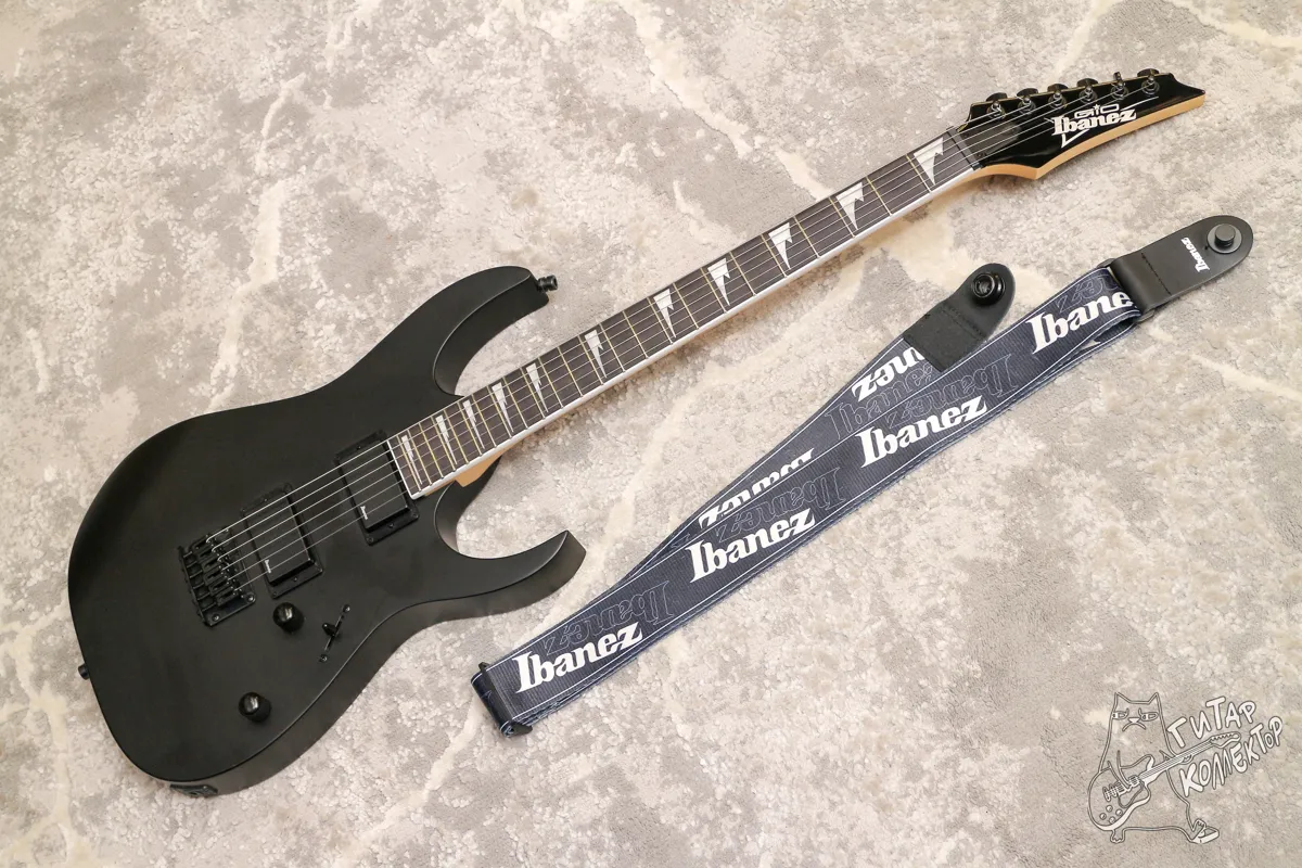 Ibanez GIO GRG121DX Black Flat + Ремень