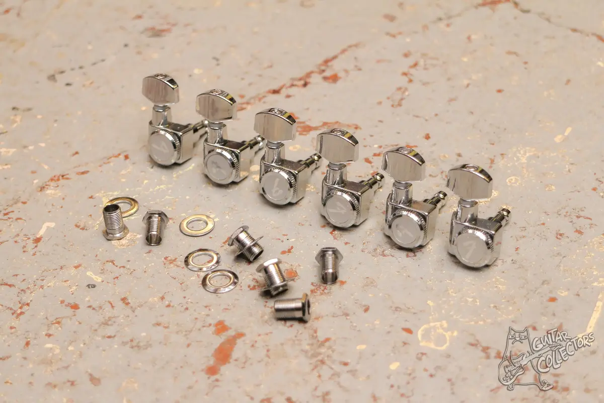 Fender Колки Локовые 6 в ряд Хром