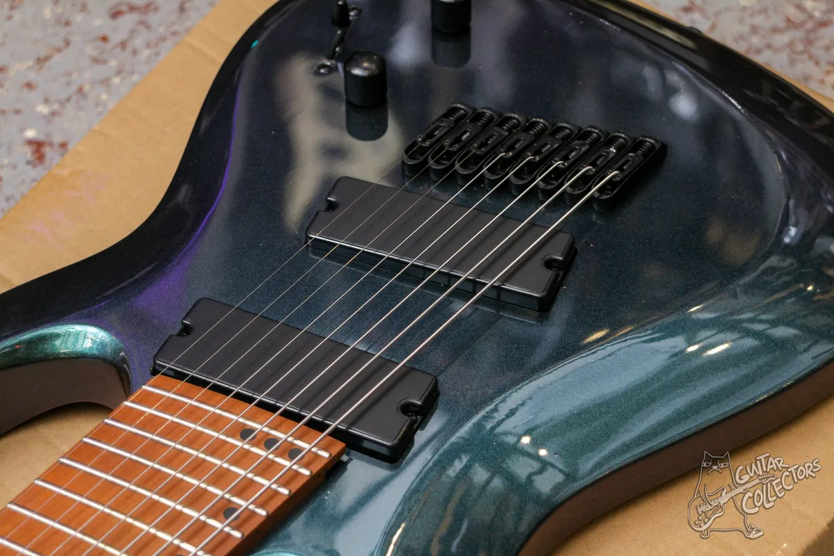 Harley Benton R-458FFB Roasted MultiScale Flip Flop Blue NEW