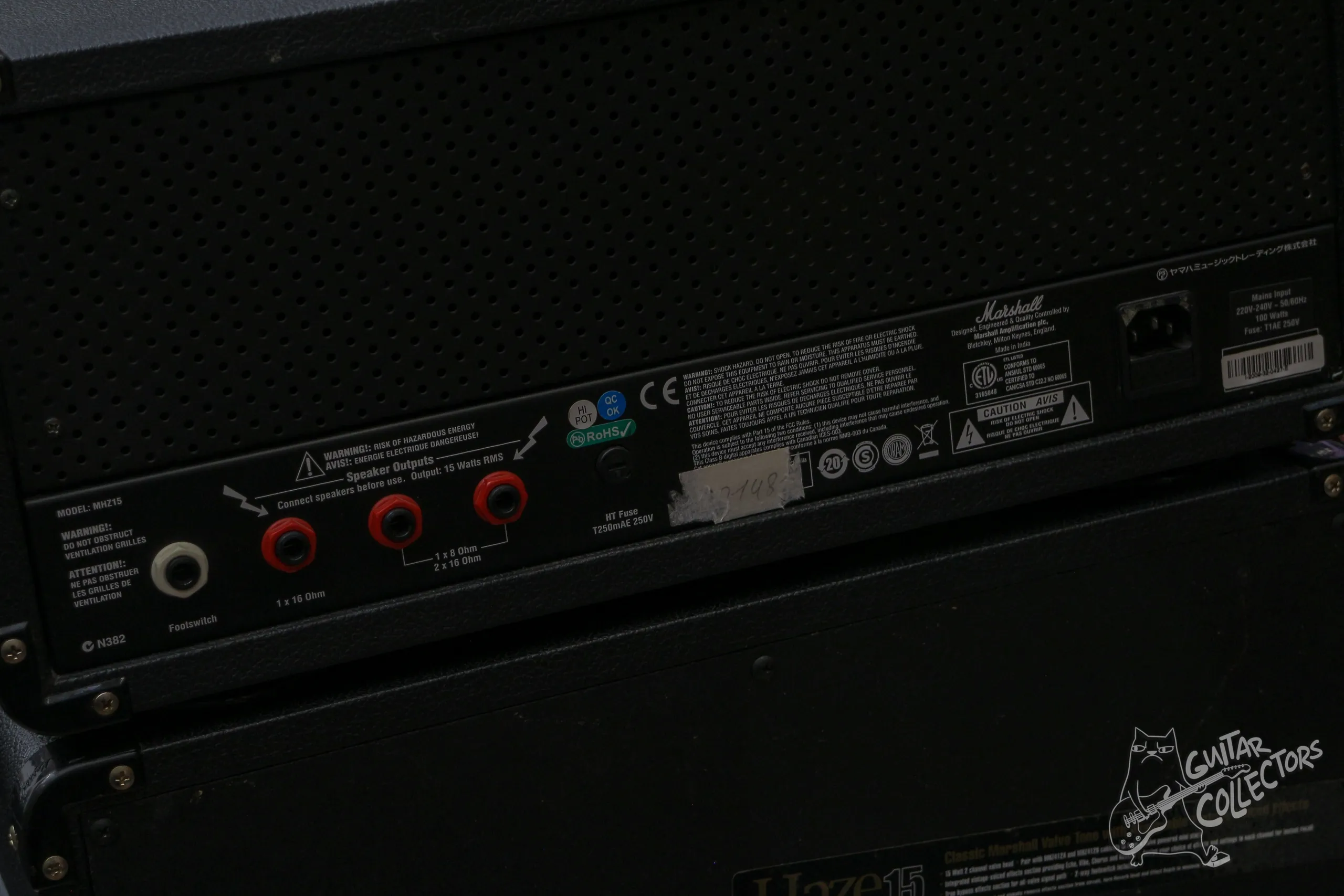 Marshall Haze 15 Guitar Tube Full Stack
