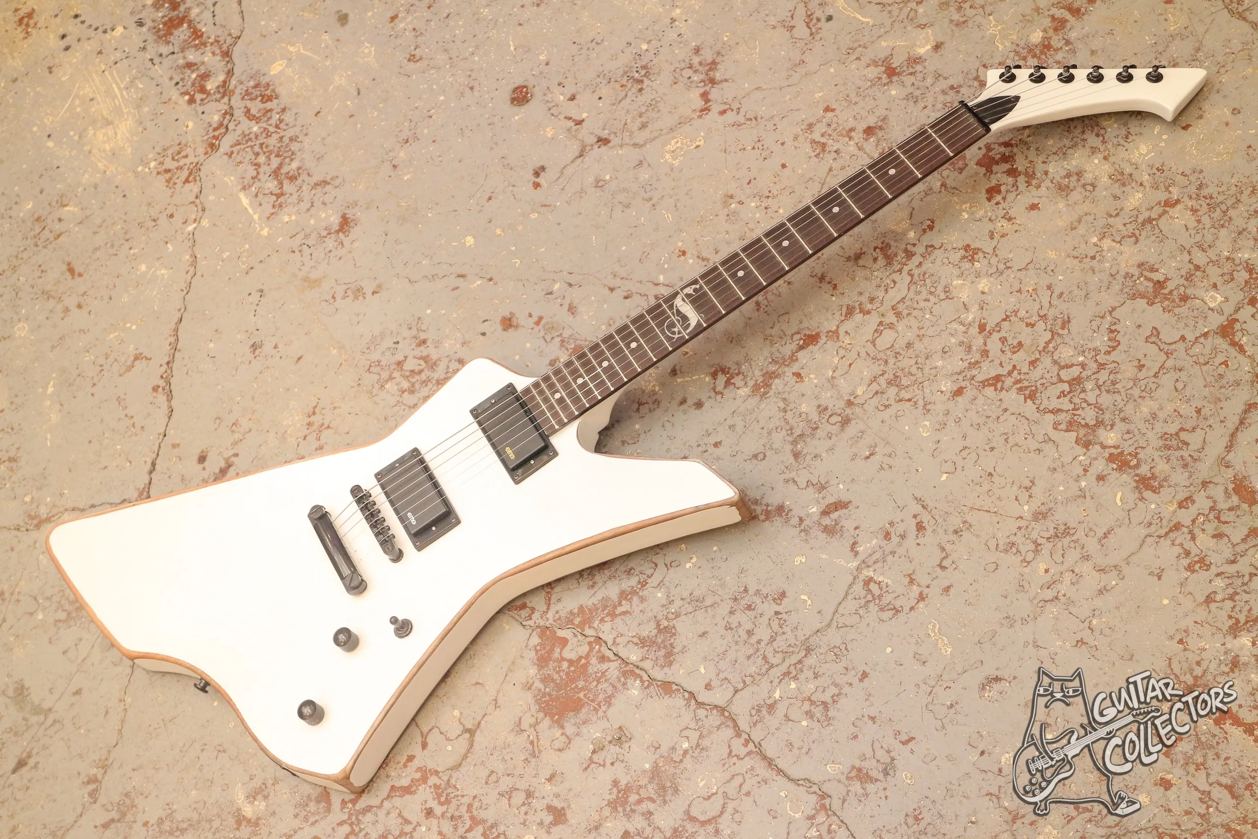 ESP Snakebyte James Hetfield Explorer White Copy