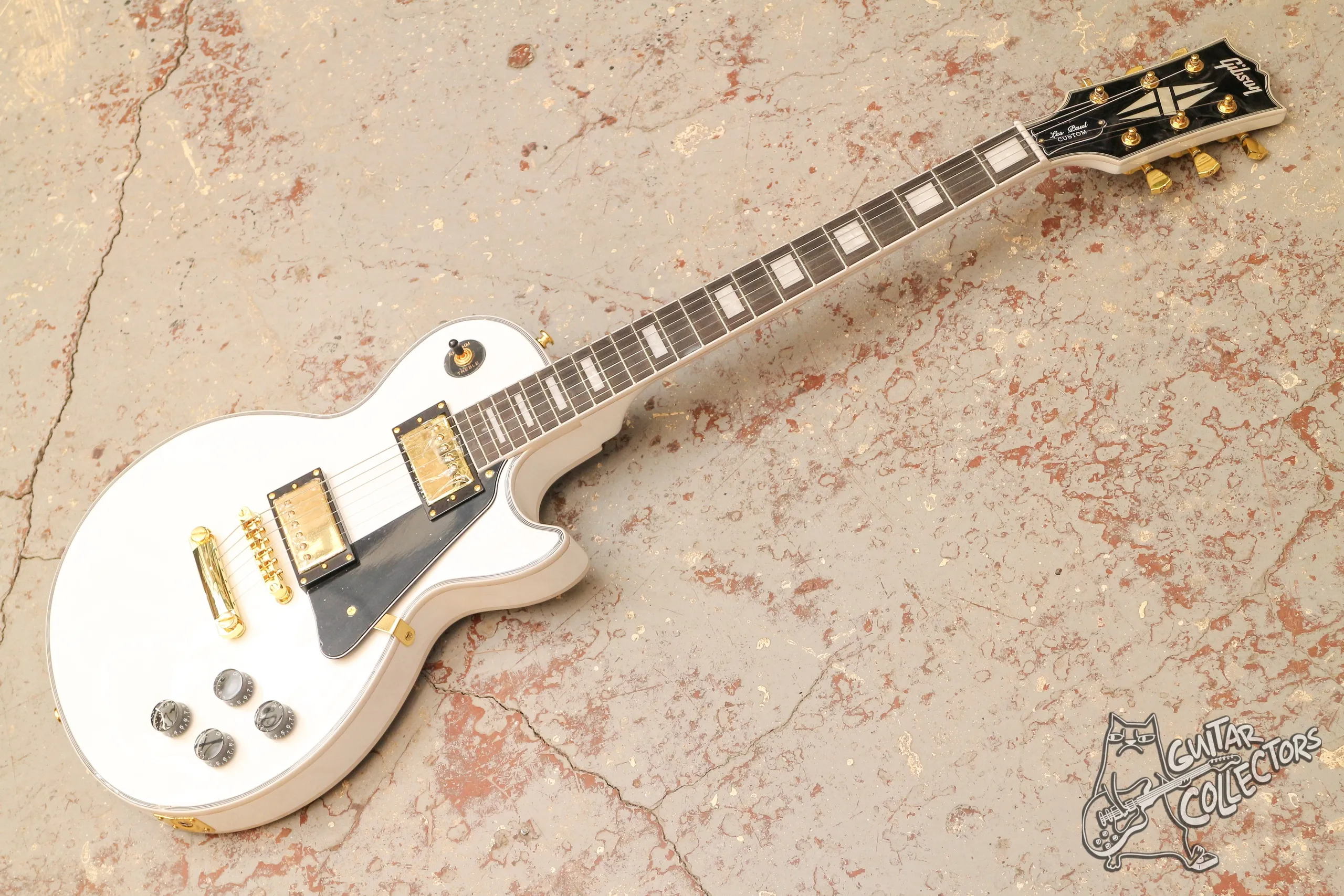 Gibson Les Paul Custom Alpine White Copy
