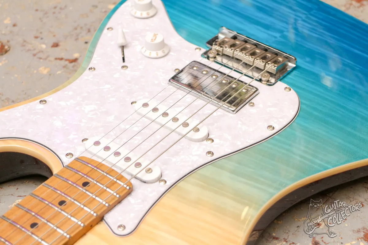 JET JS-450 TBL Fat Strat Transparent Blue