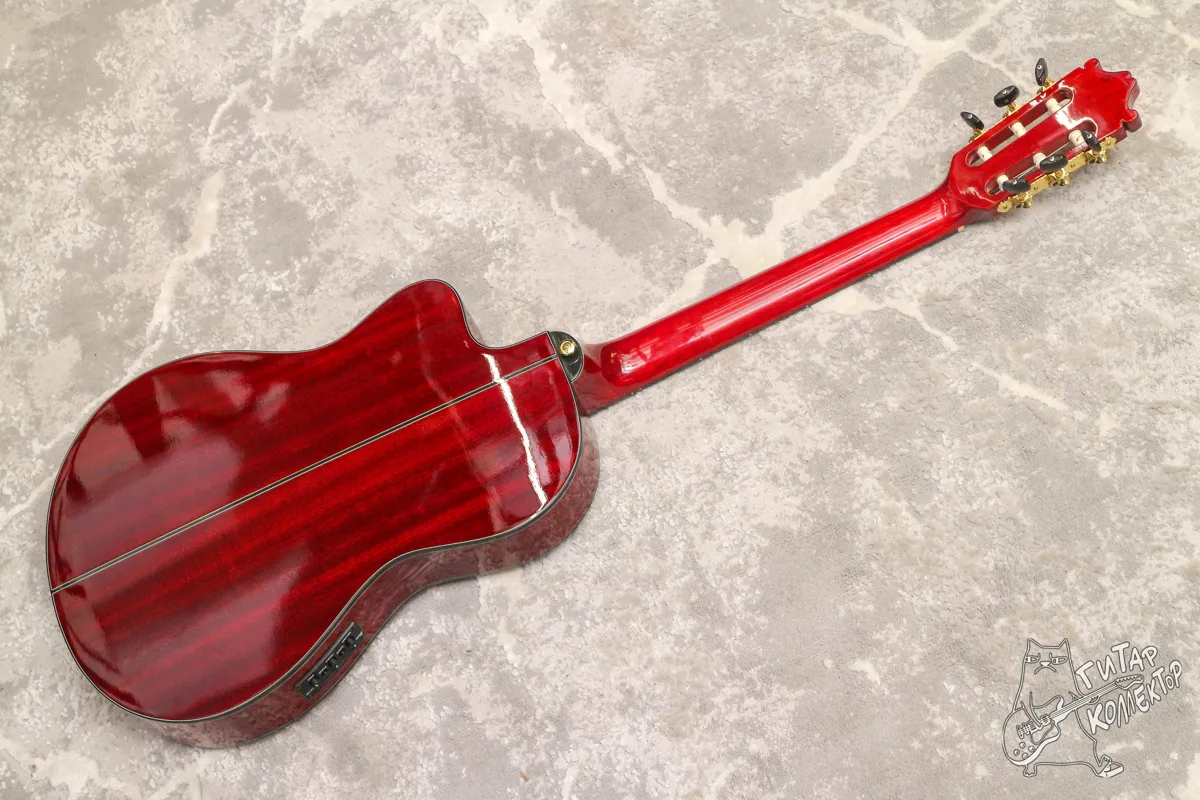 Ibanez GA37STCE Classical Guitar Transparent Red High Gloss