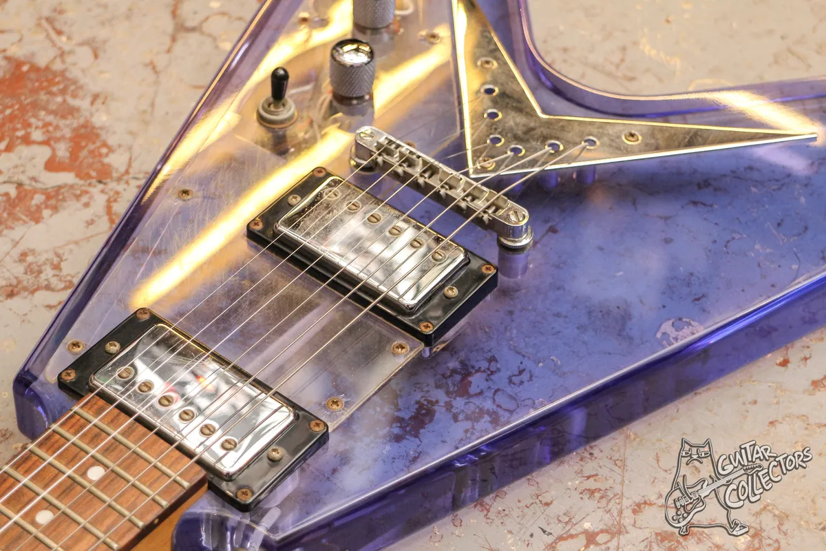 Juno Acrylic Crystal Flying V