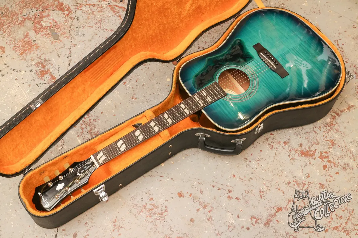 Epiphone Hummingbird Artist Blue Burst