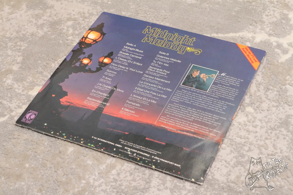 Jean Claude Borelly – Midnight Melody LP Germany 1979 EX/NM