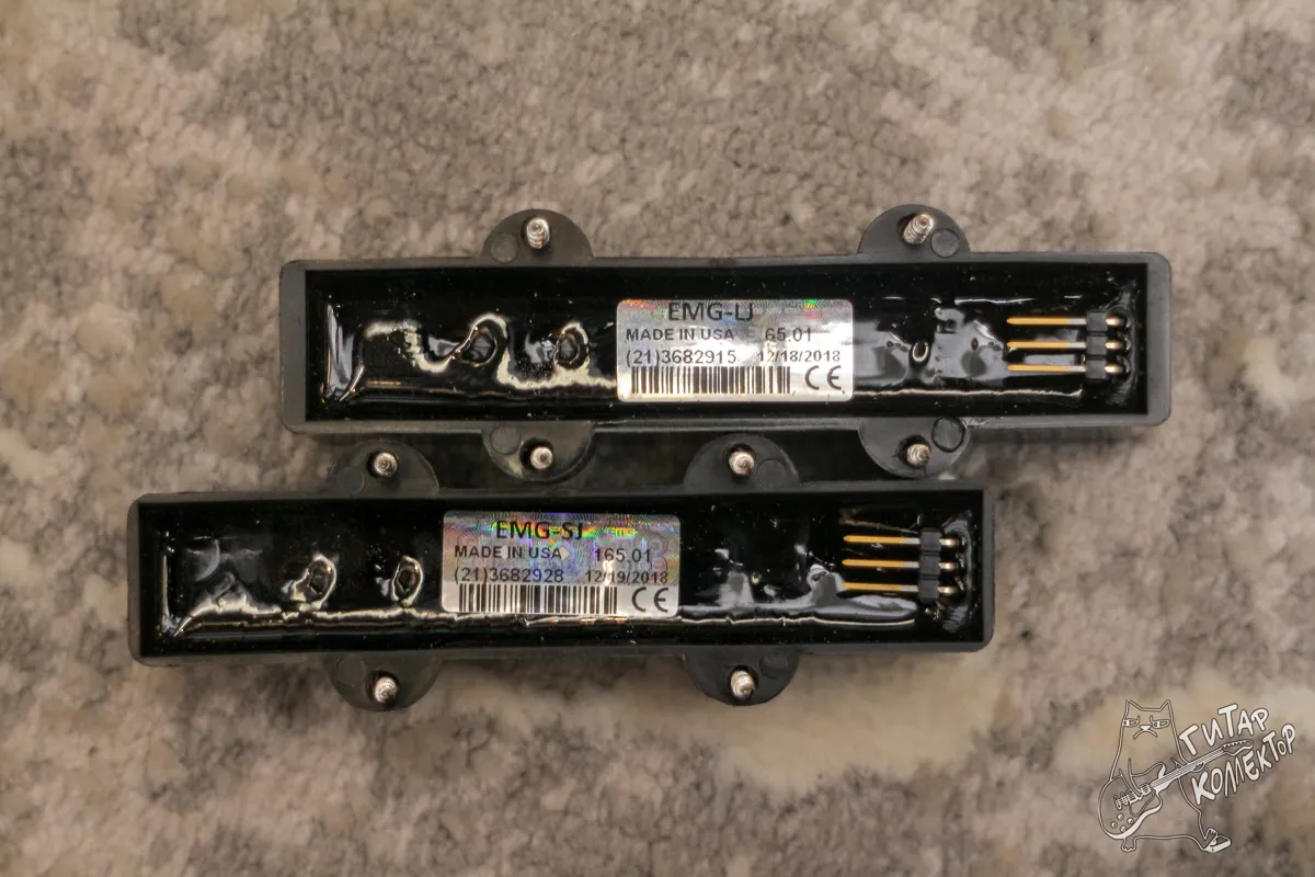 EMG LJ SJ Jazz Bass JJ Set + 2V 1T