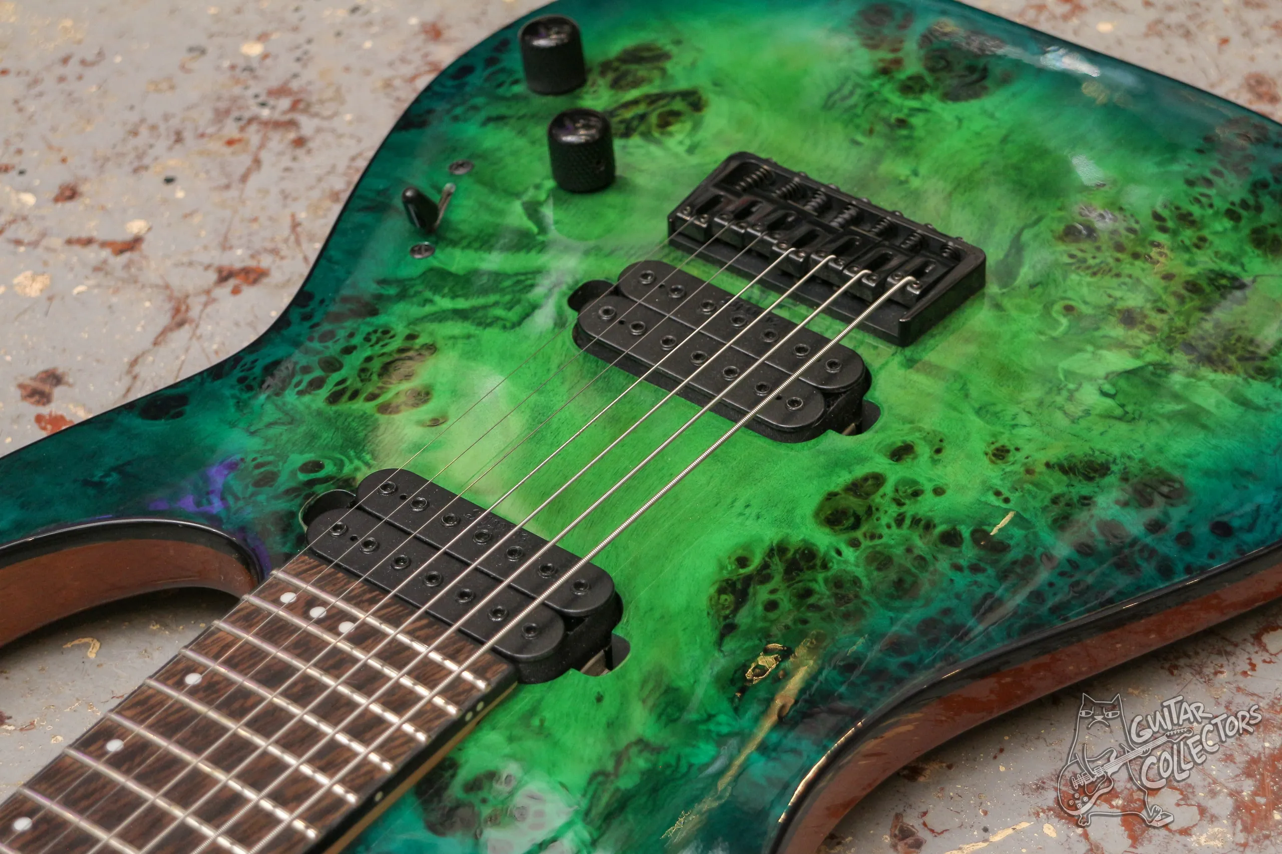 Schecter C-7 Pro Aqua Burst 7-str
