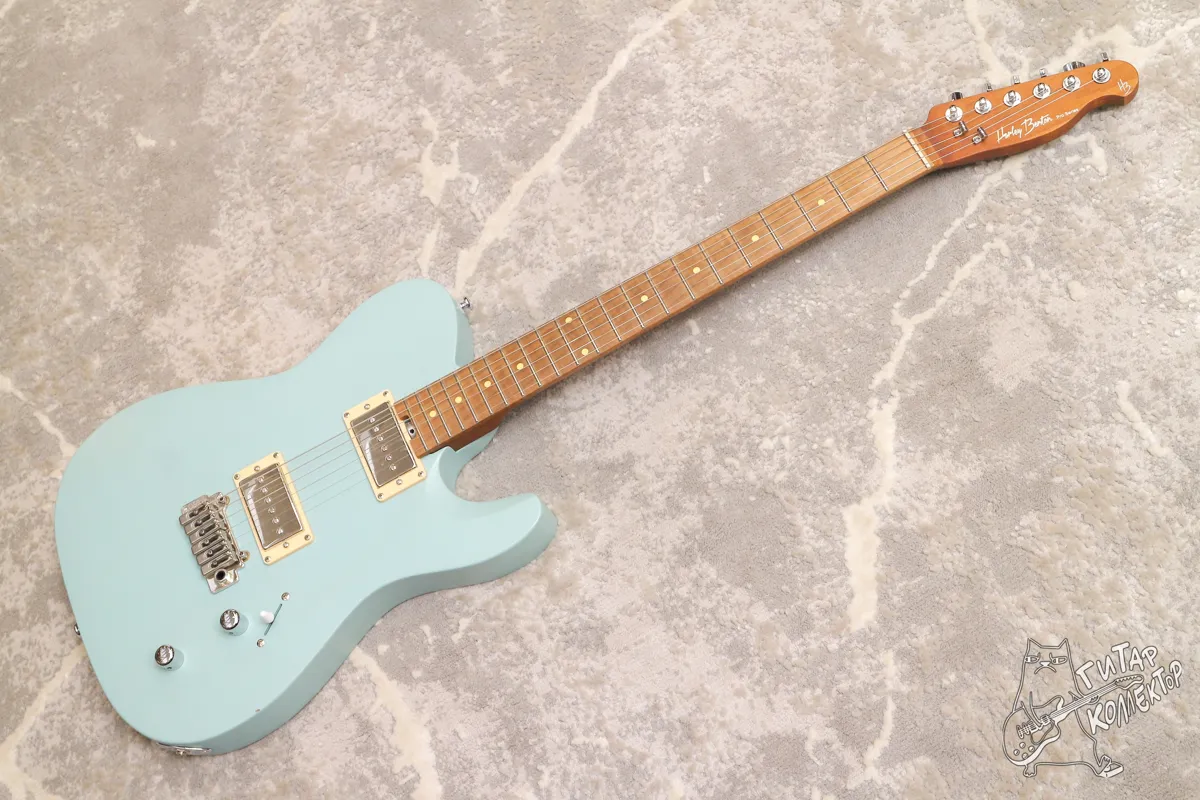 Harley Benton Fusion-T HH Telecaster Daphne Blue Satin